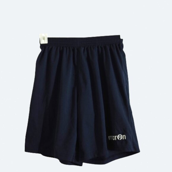 Macron navy blue jersey shorts logo youth size L - Picture 1 of 4